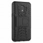For Galaxy J2 Case Kickstand Hard PC Back Cover Dual Layer Protection Black