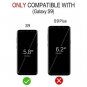 for Samsung Galaxy S9 Case Wallet Card Slot Holder Hidden Pocket Dual Layer Blue