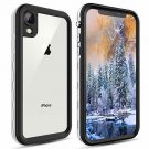 For iPhone XR Case Waterproof Full-Body Rugged Clear Bumper Shockproof White