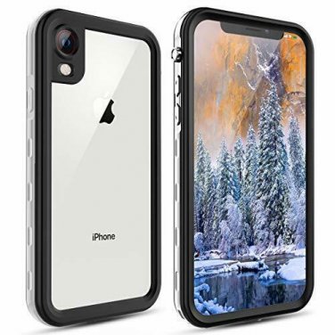 For iPhone XR Case Waterproof Full-Body Rugged Clear Bumper Shockproof White