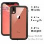 For iPhone XR Case Waterproof Full Body Protective Screen Protector Clear Pink