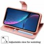 For iPhone XR Case Wallet Wireless Charger Detachable Vegan Leather Rosegold