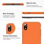 For iPhone XR Case Gel Rubber Liquid Silicone Shockproof Drop Protective Coral