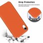 For iPhone XR Case Gel Rubber Liquid Silicone Shockproof Drop Protective Coral
