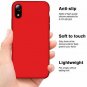 For iPhone XR Case Slim Rubber Liquid Silicone Shockproof Drop Protective Red