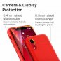For iPhone XR Case Liquid Silicone Rubber Slim Shockproof Microfiber Red