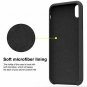 For iPhone XR Case Gel Rubber Liquid Silicone Shockproof Drop Protective Black