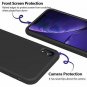 For iPhone XR Case Gel Rubber Liquid Silicone Shockproof Drop Protective Black
