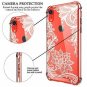 For iPhone XR Case Shockproof Hard PC+TPU Bumper Protective Crystal Lace Design