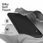 For iPhone XR Case Liquid Silicone Rubber Slim Shockproof Microfiber Cloth Black