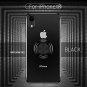 For iPhone XR Case Built-in 360 Rotatable Ring Kickstand Transparent TPU Black