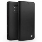 For Huawei Mate 20 Pro Case Luxury Slim Folio Genuine Leather Flip Wallet Black