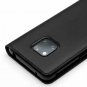 For Huawei Mate 20 Pro Case Luxury Slim Folio Genuine Leather Flip Wallet Black