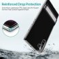 Case for Galaxy Note 10 Vertical and Horizontal Stand with Metal Kickstand Clear