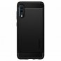 For Samsung Galaxy A70 Case (2019) The Rugged Armor bears its carbon fiber Black