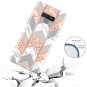 Samsung Galaxy Note 9 Case Shiny Rose Gold Marble Wave Geometric Slim Soft Pink