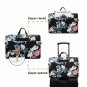 Laptop Shoulder Messenger Bag 14 15.6 inch Waterproof Black Chrysanthemum