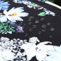 Laptop Shoulder Messenger Bag 14 15.6 inch Waterproof Black Chrysanthemum