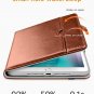 Case for iPad 9.7 with Apple Pencil Holder Premium Leather Folio Stand Grey