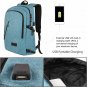 Laptop Backpacks Anti Theft Durable Bag Water Resistant Bookbag with USB Blue