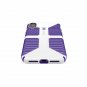 iPhone Xs Max Case Protective Rubber Drop Test White/Ultraviolet Purple