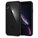 For iPhone XR Case Crystal Clear Transparency Supports Wireless Charging  Black