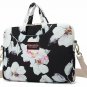 Laptop Shoulder Messenger Bag 14 15.6 inch Waterproof  Canvaslove Lotus Pattern