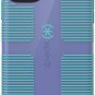 For iPhone 11 Pro Max Case Rubber Shock Absorbent Wisteria Purple/Mykonos Blue