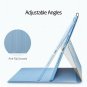 Case for iPad 9.7 Apple Pencil Holder Multi Angle Viewing Stand, Smart Cover