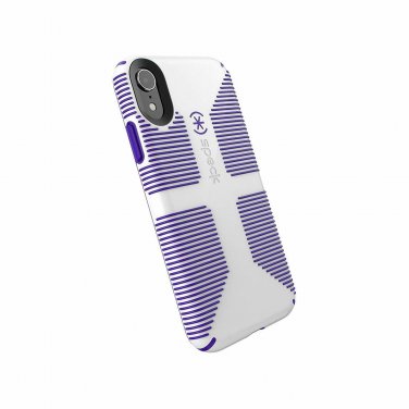 For iPhone XR Case Droptested protection DualLayer protection White/Purple