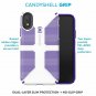 For iPhone XR Case Droptested protection DualLayer protection White/Purple