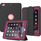 Case for iPad 9.7 Three Layer Drop Protection Shockproof Auto Sleep Wake Rose