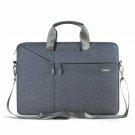 Laptop Shoulder Bag 15.6 Inch Slim Sleeve Bag Briefcase Handbag Carrying Gray