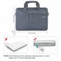 Laptop Shoulder Bag 15.6 Inch Slim Sleeve Bag Briefcase Handbag Carrying Gray