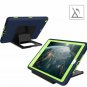 iPad 9.7 5th/6th Gen HighImpact Shock Absorbent Dual Layer Navy Blue/Lime Green