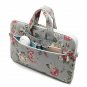 Laptop Shoulder Messenger Bag 14 15.6 inch Waterproof Canvaslove Grey Rose