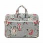 Laptop Shoulder Messenger Bag 14 15.6 inch Waterproof Canvaslove Grey Rose