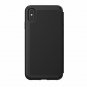 iPhone Xs Max Case  Folio Leather Shock Absorbing Card Slot holds Black/Black