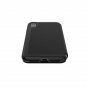 iPhone Xs Max Case Folio Leather Shock Absorbing Card Slot holds Black/Black