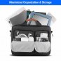 Laptop Shoulder Bag 15.6 Inch with Protective Compartment Briefcase Bag Black