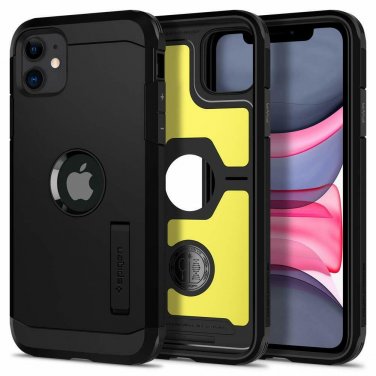 Apple iPhone 11 Case 2019 TPU and Polycarbonate Dual Protection Kickstand Black