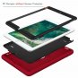 iPad 9.7 5th/6th Gen HighImpact Shock Absorbent Dual Layer PC Bumper Red/Black