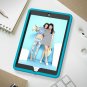 iPad 9.7 5th/6th Gen HighImpact Shock Absorbent Dual Layer PC Bumper Blue/Black