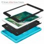 iPad 9.7 5th/6th Gen HighImpact Shock Absorbent Dual Layer PC Bumper Blue/Black