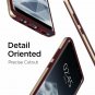 For Galaxy Note 8 Case Shock Absorbent Layer with Rigid Bumper Frame Burgundy