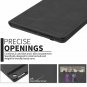 Case for iPad 9.7 Leather with Builtin Apple Pencil Holder Auto SleepWake Black