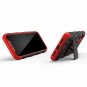 iPhone Xs Max case Military Grade Drop Tempered Glass Protector Kickstand RED
