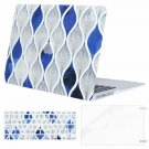 MacBook Air 13 Hard Case Keyboard Cover  Screen Protector Blue  White Spiral