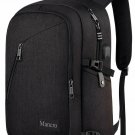 Laptop Backpacks Anti Theft Durable Bag Water Resistant Bookbag with USB Black
