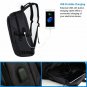 Laptop Backpacks Anti Theft Durable Bag Water Resistant Bookbag with USB Black